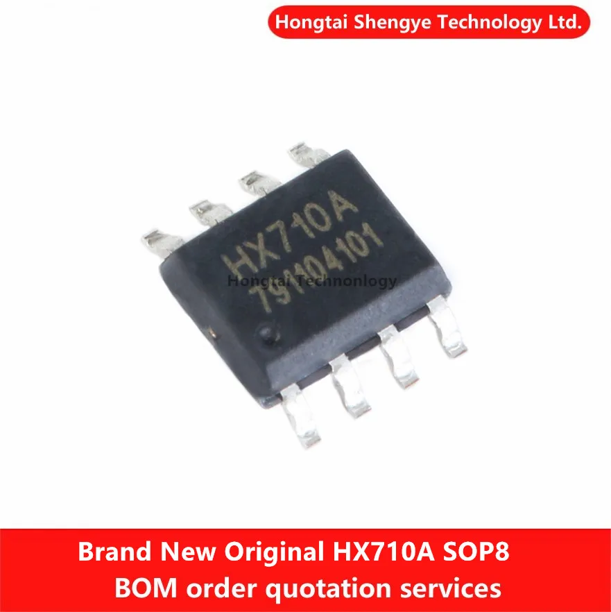 New Original HX710A SOP-8 24-bit analogue-to-digital converter with temperature measurement outputs