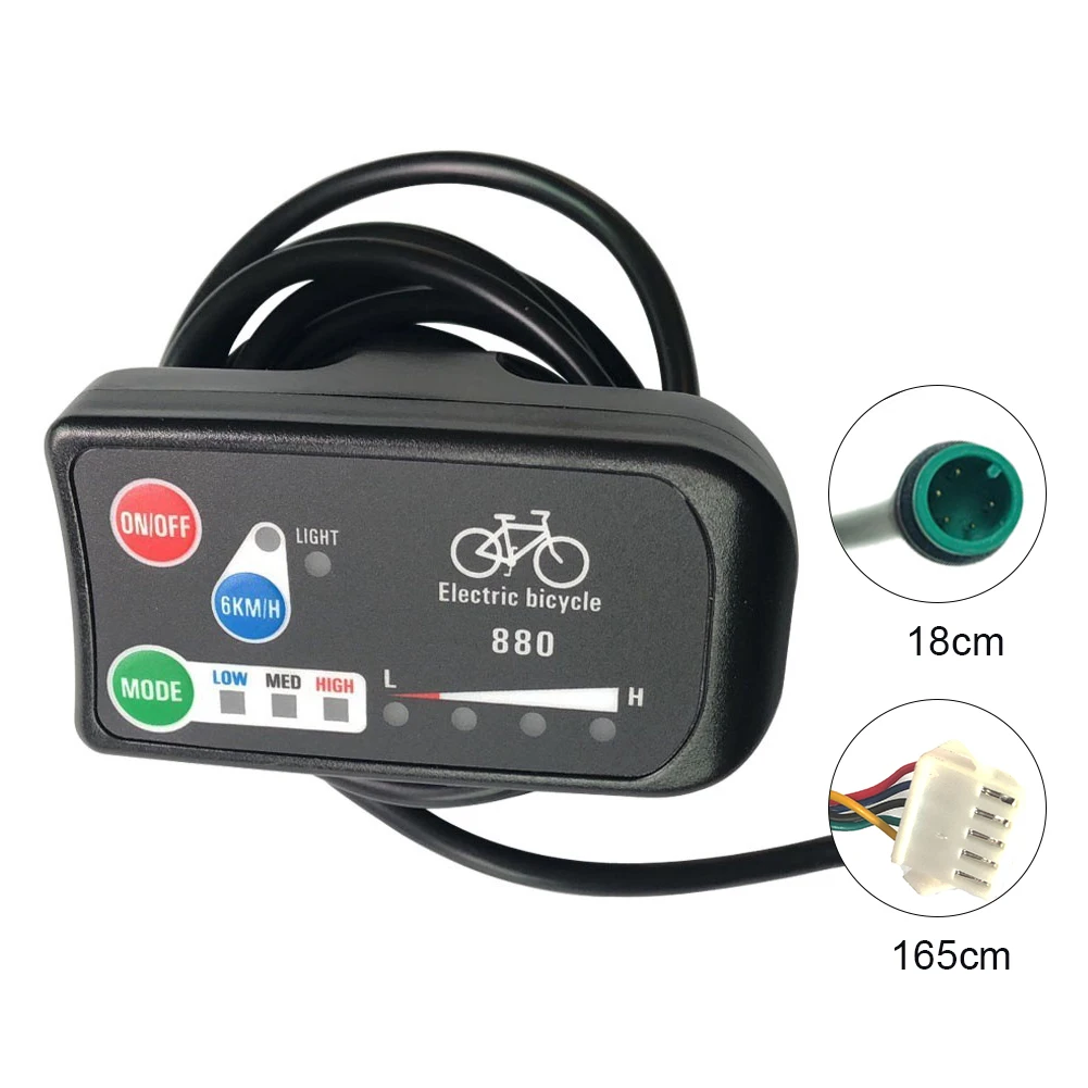 AliExpress UK EBike LCD Display 36V 48V LED880 Electric Bike Display for KT Controller Bike Control Panel Bike Tool Bicycle Accessories