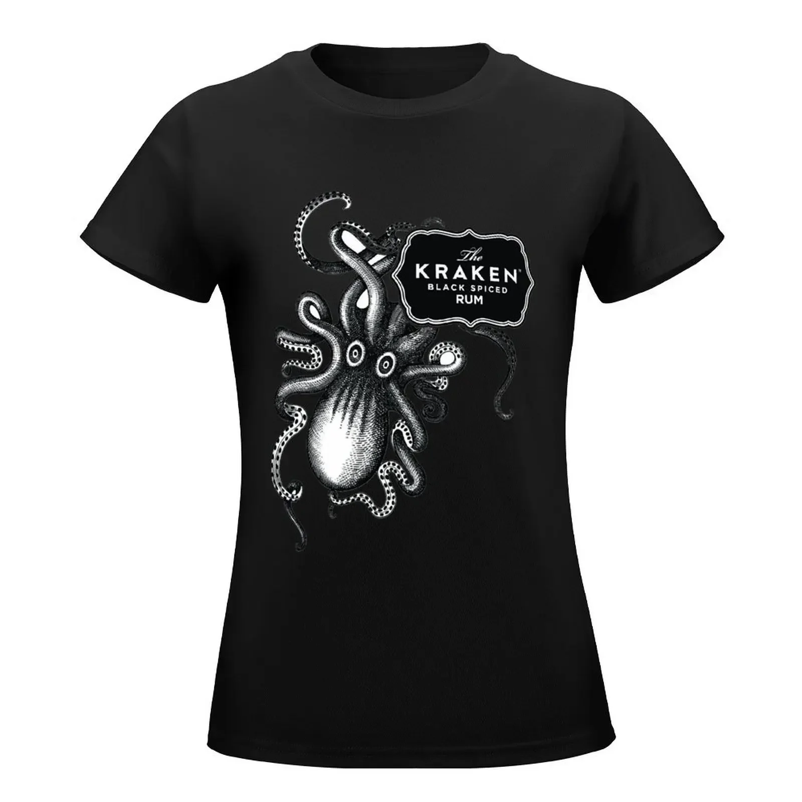 Kraken Rum T-Shirt anime clothes tops spring clothes Women 2024