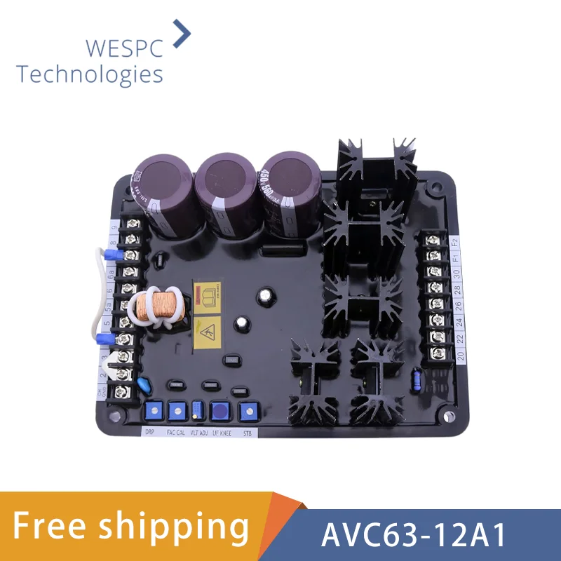 

AVC63-12A1 Generator AVR Automatic Voltage Regulator Generator Set Pressure Regulating Plate