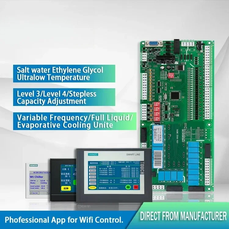 Twin Screw Compressor Controller Intelligent Temperature Control Flexible Linking Function for Hospital Outdoor Hall Use Energy