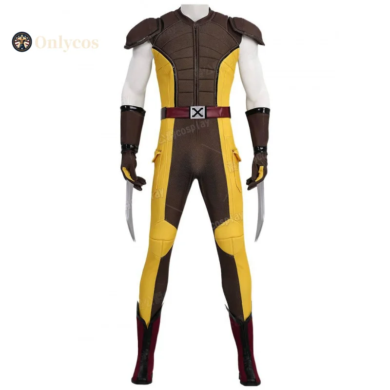 Wolverine Cosplay Dead pooling 3 Costume Cos Logan Jumpsuit Full Set Uniform Role Play Halloween Carnival Party Outfit Onlycos