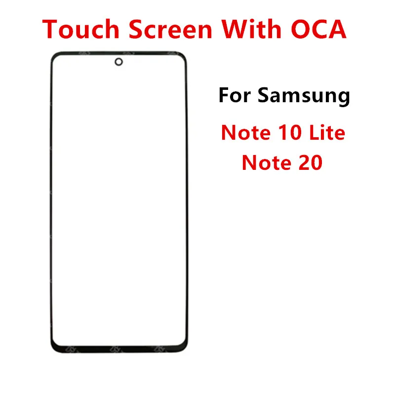 Touch Screen For Samsung Galaxy Note 20 Note 10 Lite Out Glass LCD Front Panel Lens With OCA