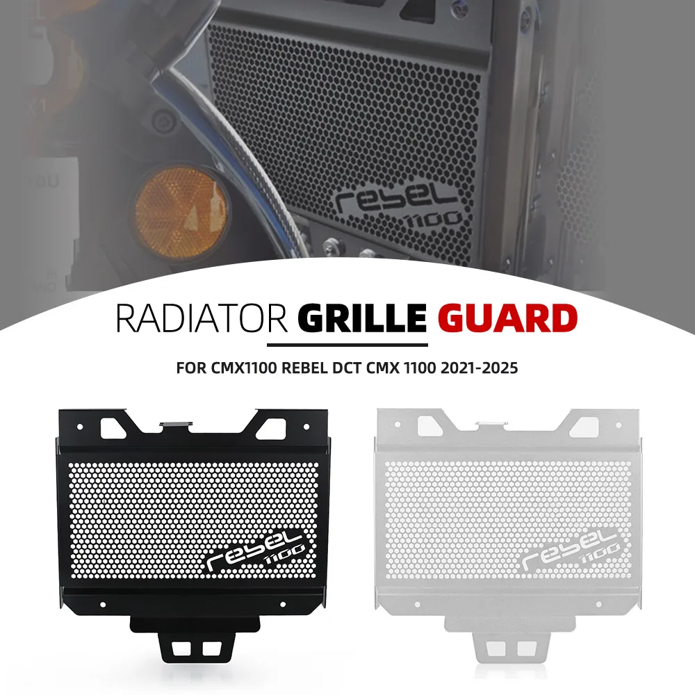 

Motorcycle Radiator Grill Guard Cover Engine Cooling Protector FOR Honda CMX1100 Rebel DCT CMX 1100 2021 2022 2023 2024 2025
