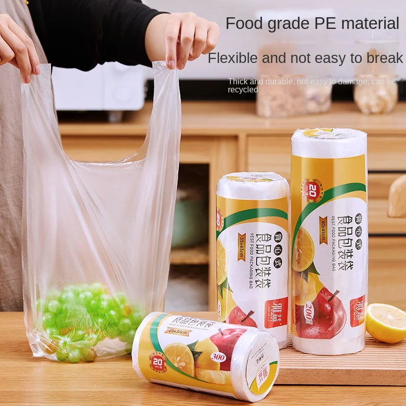 Food Packaging Roll Vest Household Economic Pack PE Freshness Protection Bag Thickened Vacuum Seal Convenient Portable