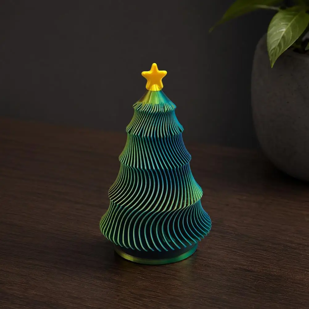 Soft Touch Stress Ball Alternative 3d Printed Christmas Tree Fidget Toy Mini Desktop Ornament for Anxiety Relief Stress-relief