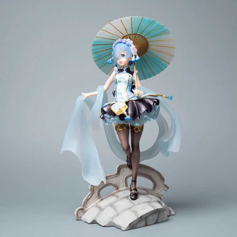 Re Life In A Different World From Zero Rem Anime Figures Kawaii Lolita Figurine 27cm Pvc Statue Model Ornament Room Toy Gifts