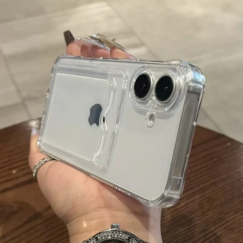 Für Vivo V50 Y19S Y04 Y03 Y28 Y36 Y27 Y100 Y200E Y17S V40 Lite V30 Pro Y16 Y02S Y22S Y35 Y02T Y21S Y21A Brieftasche Karte Klare Abdeckung