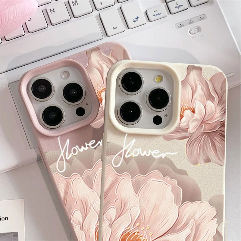 Casing Ponsel Bunga Floral Korea Untuk Motorola MOTO G85 G84 G75 G05 G34 G15 G35 G54 Edge 50 Pro NEO 60 Fusion STYLUS Soft Cover