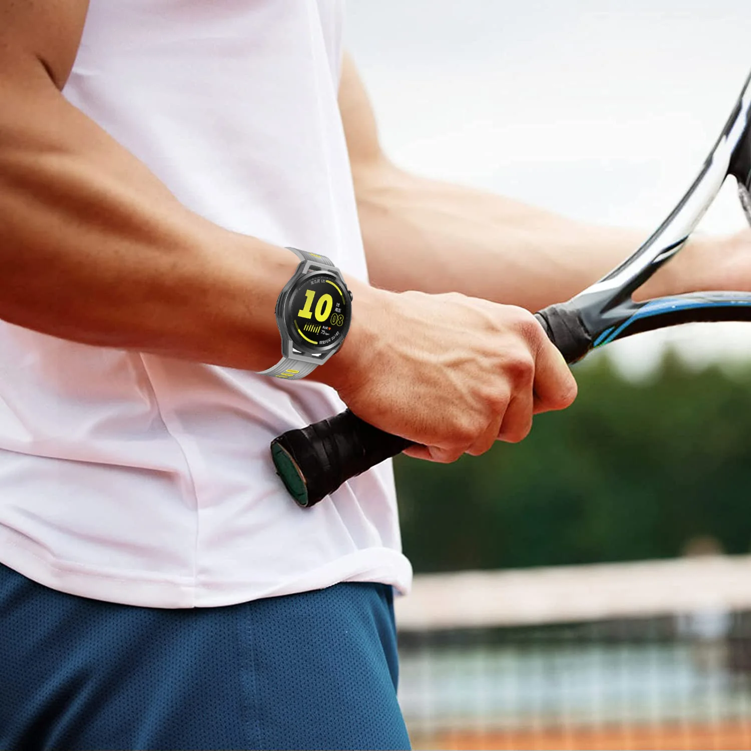 حزام من السيليكون لساعة هواوي GT 3 46 مللي متر 42 مللي متر/GT 2/GT2/Pro/Runner Quickfit سوار سامسونج جالاكسي ساعة 4/كلاسيكي/حزام نشط #5