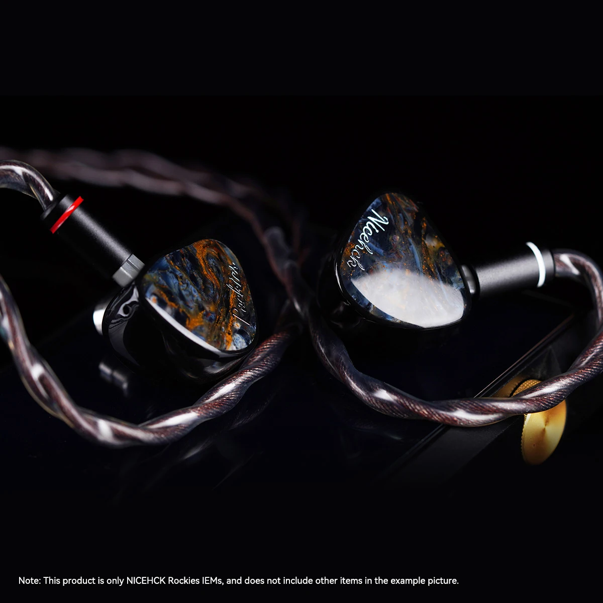 NICEHCK Rockies In-ear Earbud 1DD+2 Knowles BA+2 Sonion EST Hybrid Driver Natural Pietersite Faceplate 2Pin 2-in-1 Plug Earphone