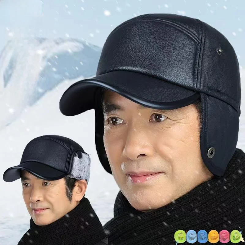 

Утепленная зимняя шапка Feilanggu для мужчин с защитой ушей, модель Dubill Cap, теплая шапка-бини для папы