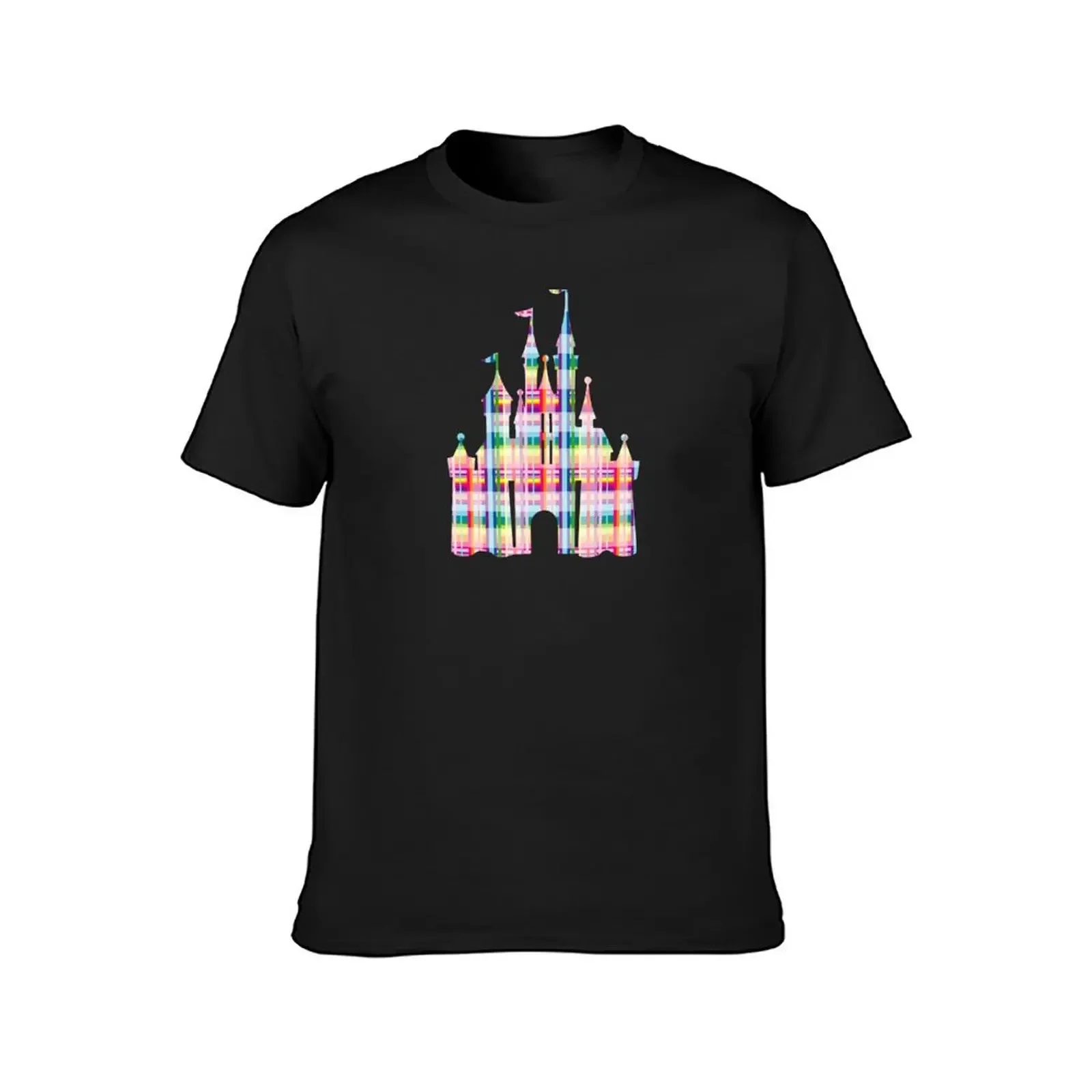 Colorful castle my happy place T-Shirt rapper graphic tees custom shirt summer tops plain black t shirts men