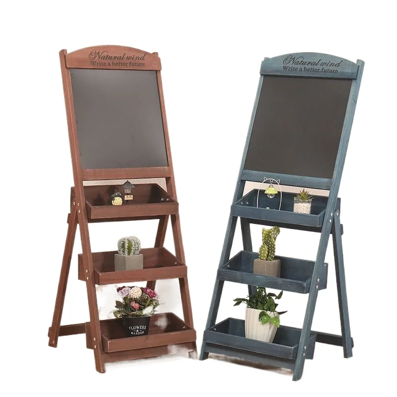 

Multi-layer succulent plant blackboard rack, store signature blackboard, succulent rack, living room balcony storage