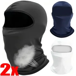 Cycling Balaclava Unisex Breathable Ice Silk Motorcycle Riding Sports Face Mask Neck Protect Summer Sunscreen Headwear