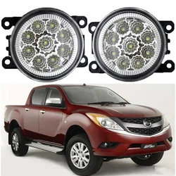 Fog Lights LED Fog Lamp Headlight For Mazda BT-50 2012 2013 2014 2015 Foglights LED Fog Light Daytime Running Light Driving Lamp