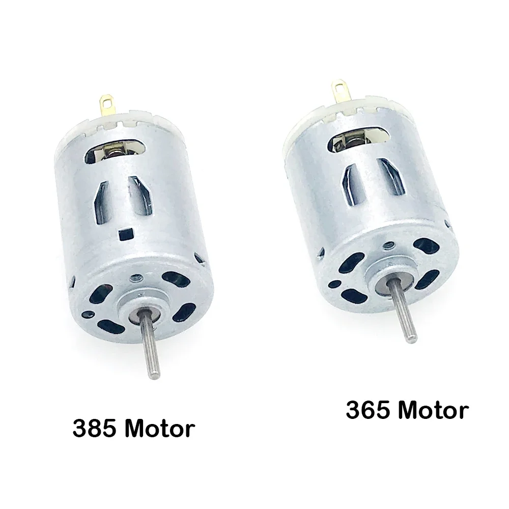 1PCS Mini 365 / 385 Motor Large Torque DC 12V 11600RPM/10000RPM High Speed Motor Hot Air Gun/Small Electric Drill Motor Handmade