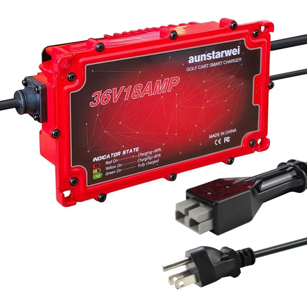 

Зарядное устройство 36 В, 18 А SB50 для Ez-Go EZgo TXT Marathon 83-94 с разъемом Anderson SB-50, водонепроницаемость IP67