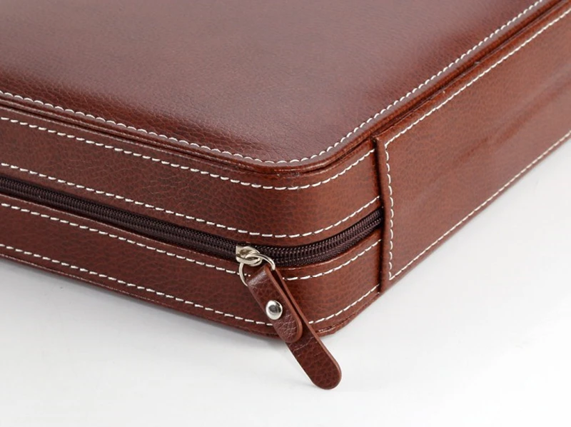 2 Slots Leather Watch Box Organizer New Watch Display PU Watch Case Storage Box Travel Watch Box Watch Holder For Men