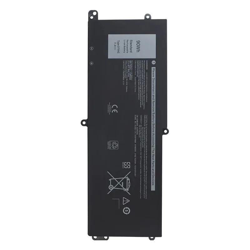 Batterie pour ordinateur portable DT9XG 0KJYFY 07PWXV, 11.4V, 90wh, pour DELL Alienware Area-51m R1 R2 ALWA51M-1766PB D1746B D1766B D1748DW D1741DB, nouveau