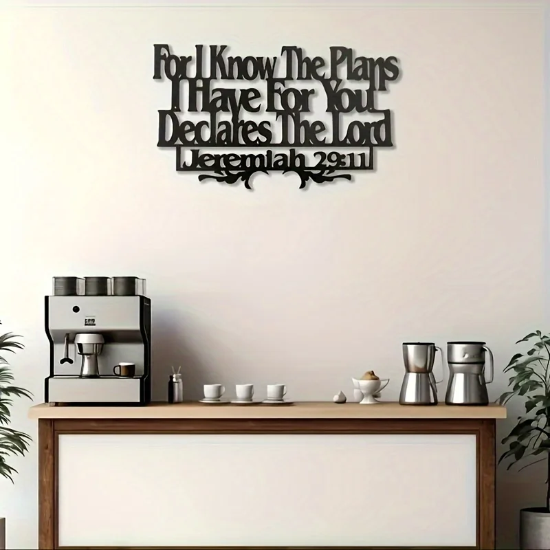 Modern Metal Wall Decor Inspirational Saying Art Stylish Home Decoration for Living Room Office