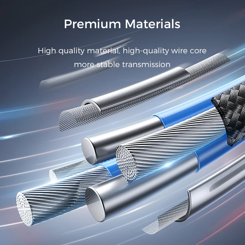 آيفون 17 USB نوع C 60 واط PD كابل شحن سريع USB C شاحن سريع مضفر السلكية آيفون 15 16 برو ماكس سامسونج سلك البيانات