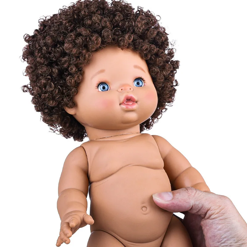 12 Inch Vinyl Reborn Doll Toy Exploding Head African Black Doll 1/6 Realistic Cute Newborn Reborn Dolls For Boys And Girls Gift