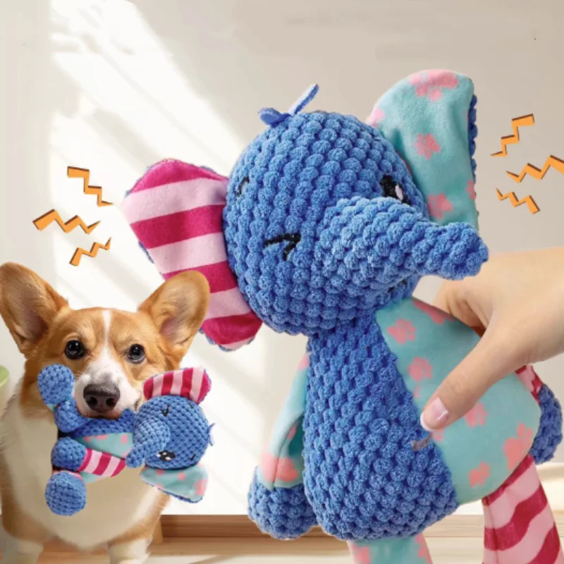 Strapazierfähiges Haustier-Hunde-Plüschtier für kleine Rassen – quietschendes Kauspielzeug in Tierform für Chihuahua Yorkshire Bichon Welpen – Detail 28