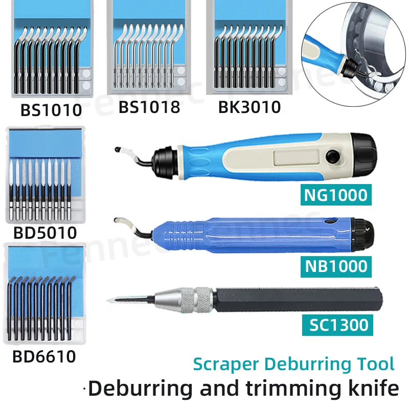 Triangular Deburring Scraper Tool Adjustable SC1300 NG1000 Trimming Knife Scraper Blades BD5010 BD6610 BS1010 Copper Deburring