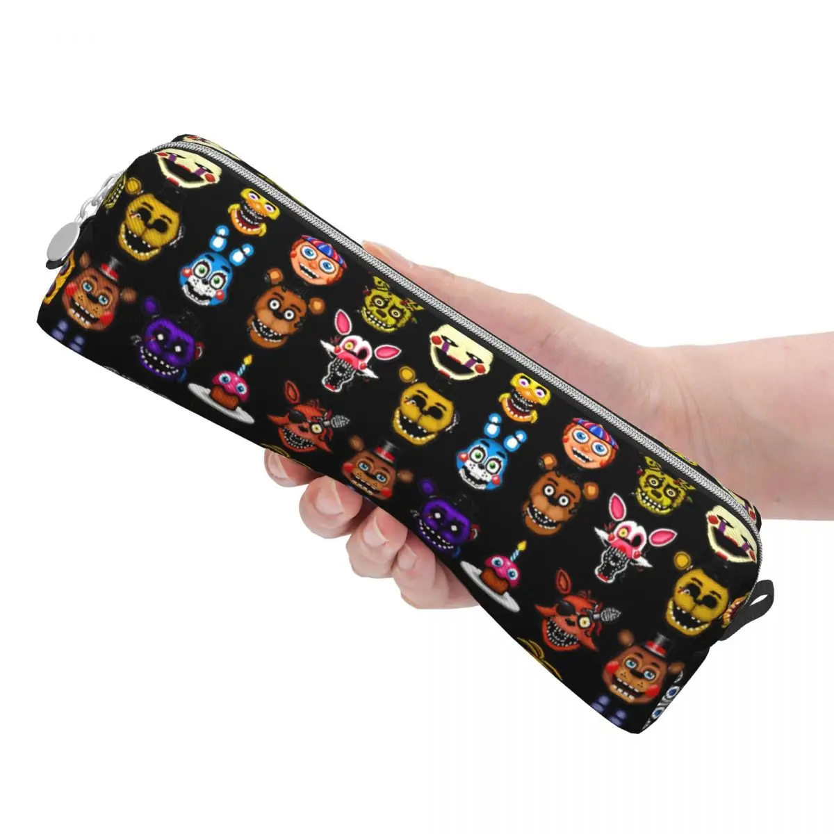 Imagem -03 - Fnaf Anime Cartoon Lápis Cases Horro Game Lápis Porta Caneta para Menina e Menino Bolsas de Grande Capacidade Material Escolar Acessórios