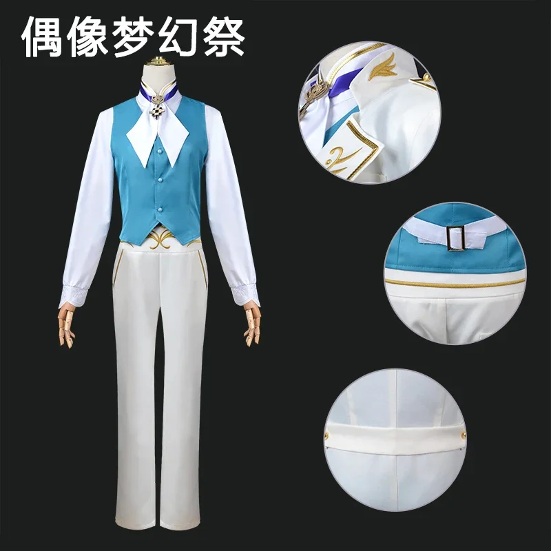 Tenshouin Eichi  Cosplay Costume Ensemble Stars Wig Shoes Suit Cosplay Costume Halloween Carnival  Party Props Accessories