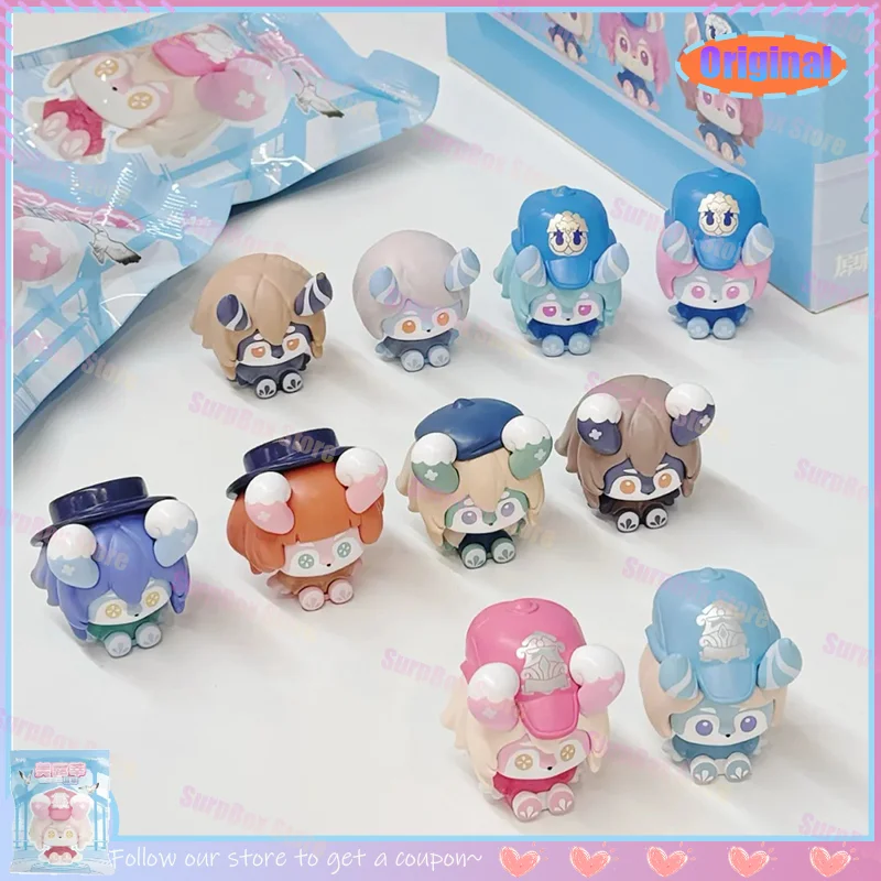 

Подлинная мини-сумка Mihoyo Genshin Impact Melusine серии, креативная коллекционная милая фигурка, слепая коробка, подарок на день рождения для фанатов