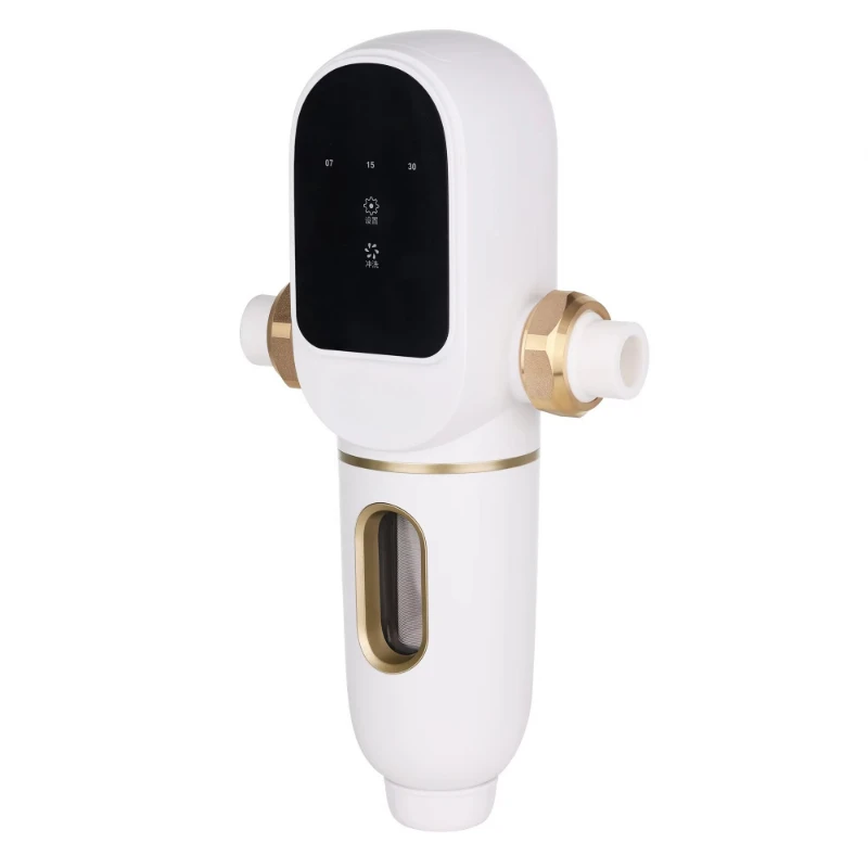 Pré-filtro de drenagem inteligente de 12,5 polegadas para uso doméstico, cartucho pode ser reclavado para uso