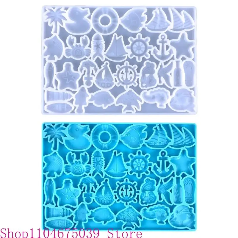 

5asd Resin Shaker Filling Mold,Silicone Fish Mold Epoxy Resin Mold Filler Quicksand Casting Filling Mold for Jewelry Making