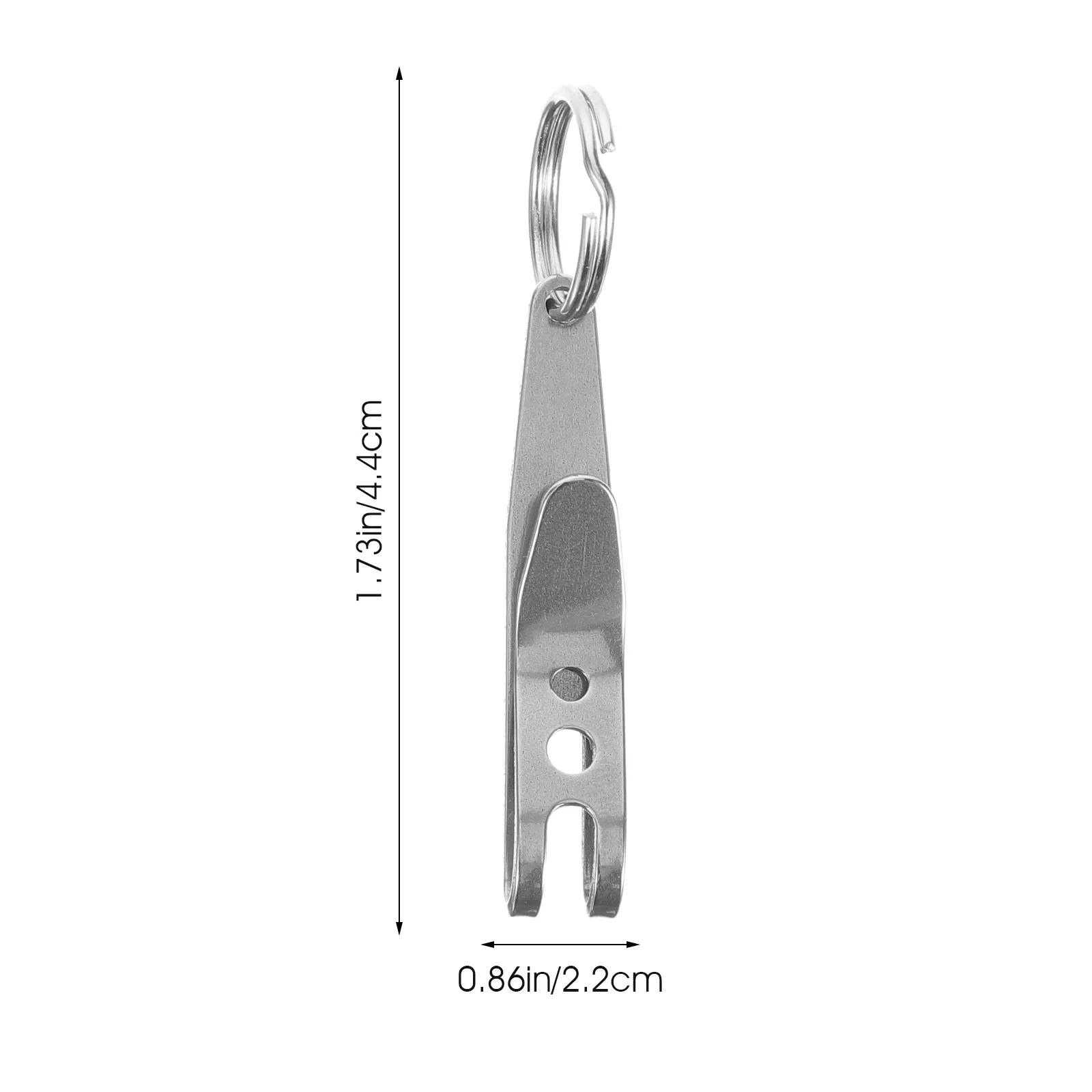 Premium Stainless Steel Flashlight Clip Keyring Rugged Lightweight Camping Accessory for Hiking Backpacks Outdoor Activities