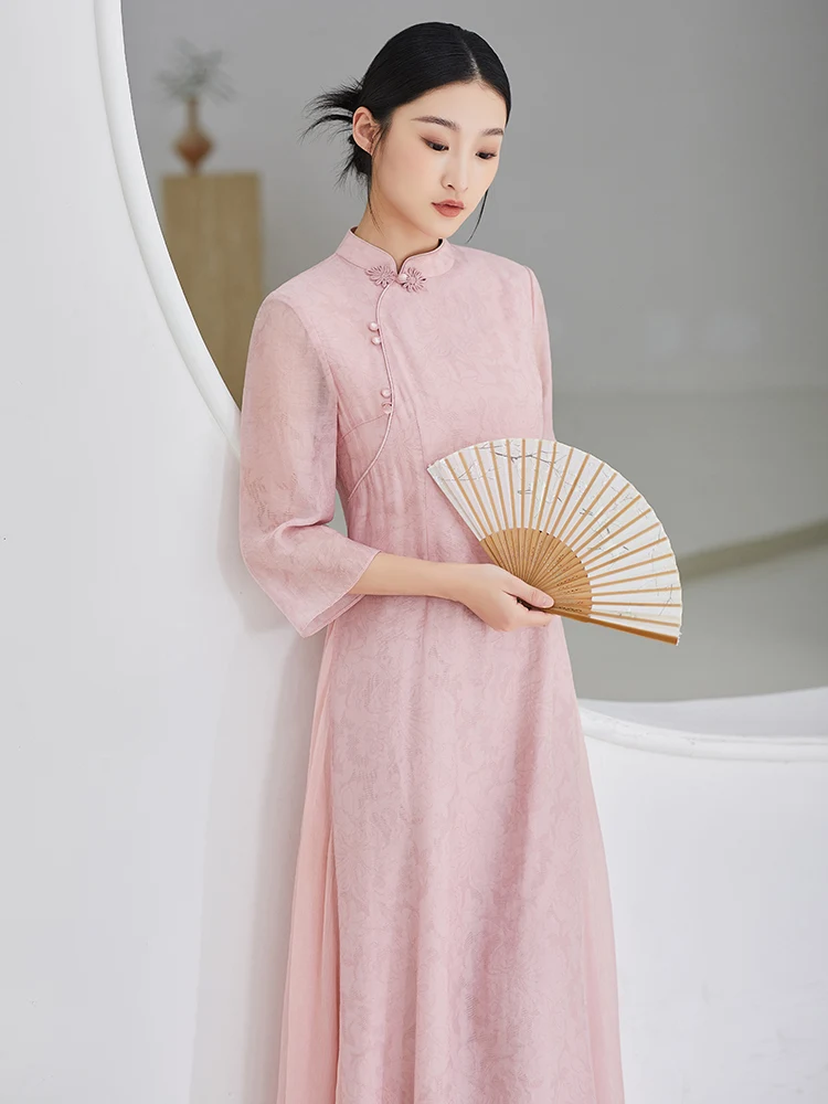 

New Chinese Sle National Trend Improved Dr Women's Zen Tea Clothing Summer 2025 New High End Hanfu Women's Skirt