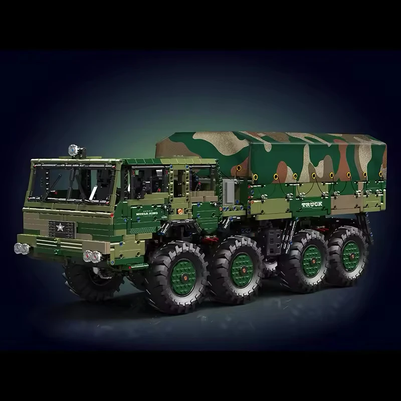 MOLD KING 20039 Tecnico Militare TATRLA 8x8 Camion Building Blocks Motorizzato Fuoristrada Camion Mattoni Giocattoli Per Bambini Regali Di Natale