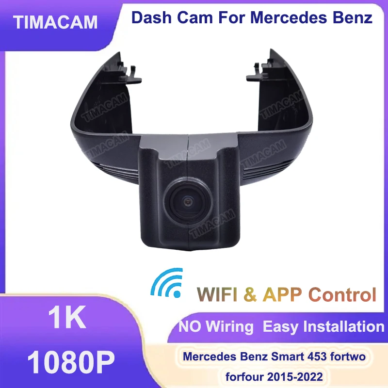 TIMACAM New Plug and Play HD 1080P Wifi Car DVR Dash Cam for Mercedes Benz Smart 453 for Smart fortwo forfour 453 2015-2021
