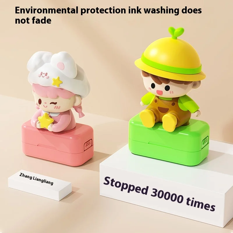 New Children's Waterproof Flash Stamp Photosensitive Material Name Animal Stamp for Kids Stamps for Kids