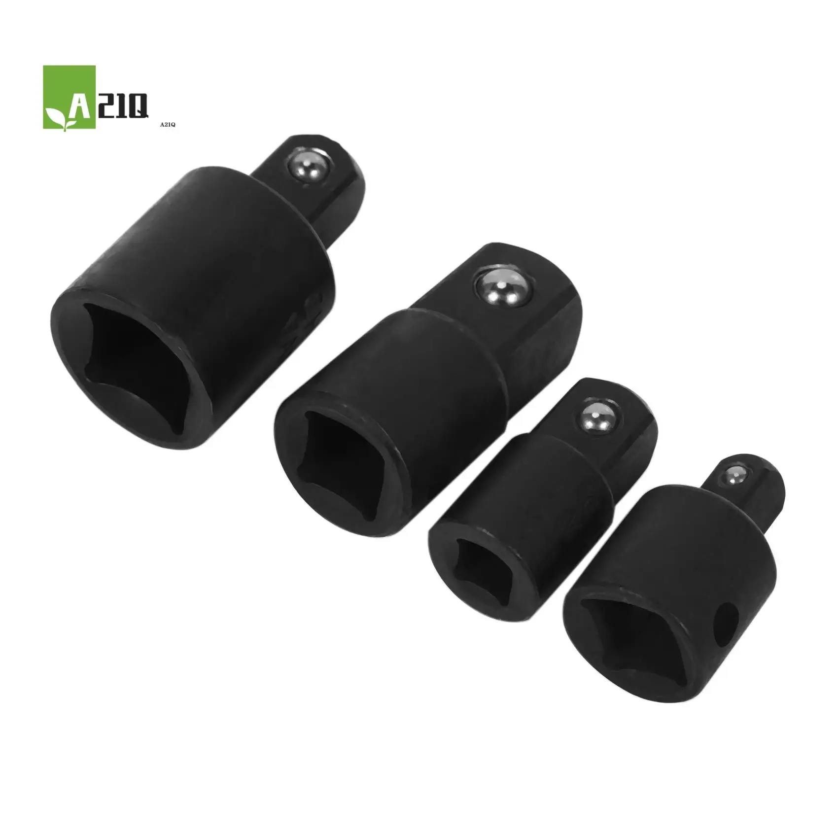 A21Q -3 Stück Sechskantraum für Adapter-Stecknuss-Adapter-Steckschlüssel 1/4 Zoll, 1/2 Zoll, 3/8-Stecknuss-Adapter und 4 Stück 1/4 bis 3/8 x 3/8 bis 1