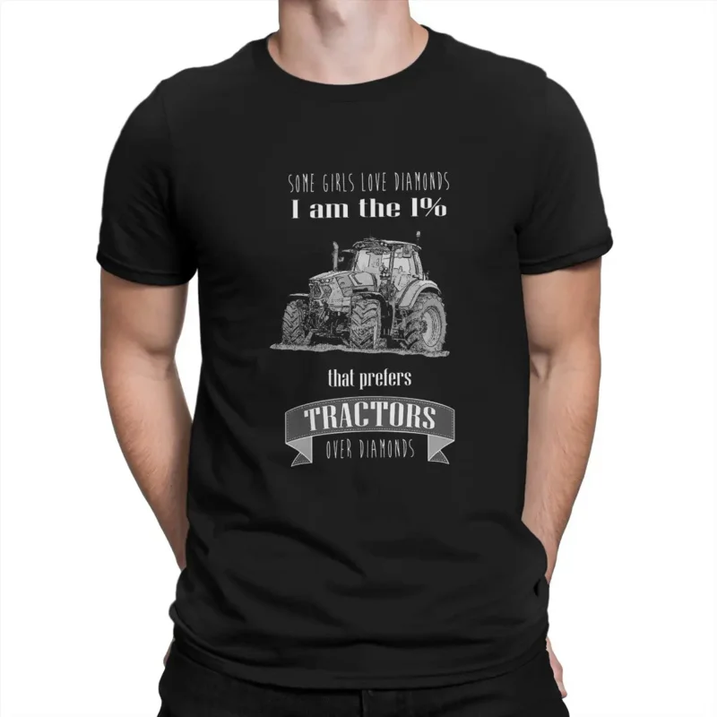 Men The 1% That Loves Tractors T Shirts Deutz Fahr Clothes Humorous Short Sleeve Round Neck Tees Summer T-Shirts