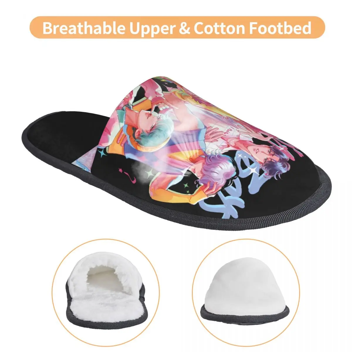 مخصص ساجا بنين Kpop شيطان هنتر مجموعة لينة رغوة الذاكرة شبشب منزل المرأة دافئ دافئ المضادة للانزلاق النعال