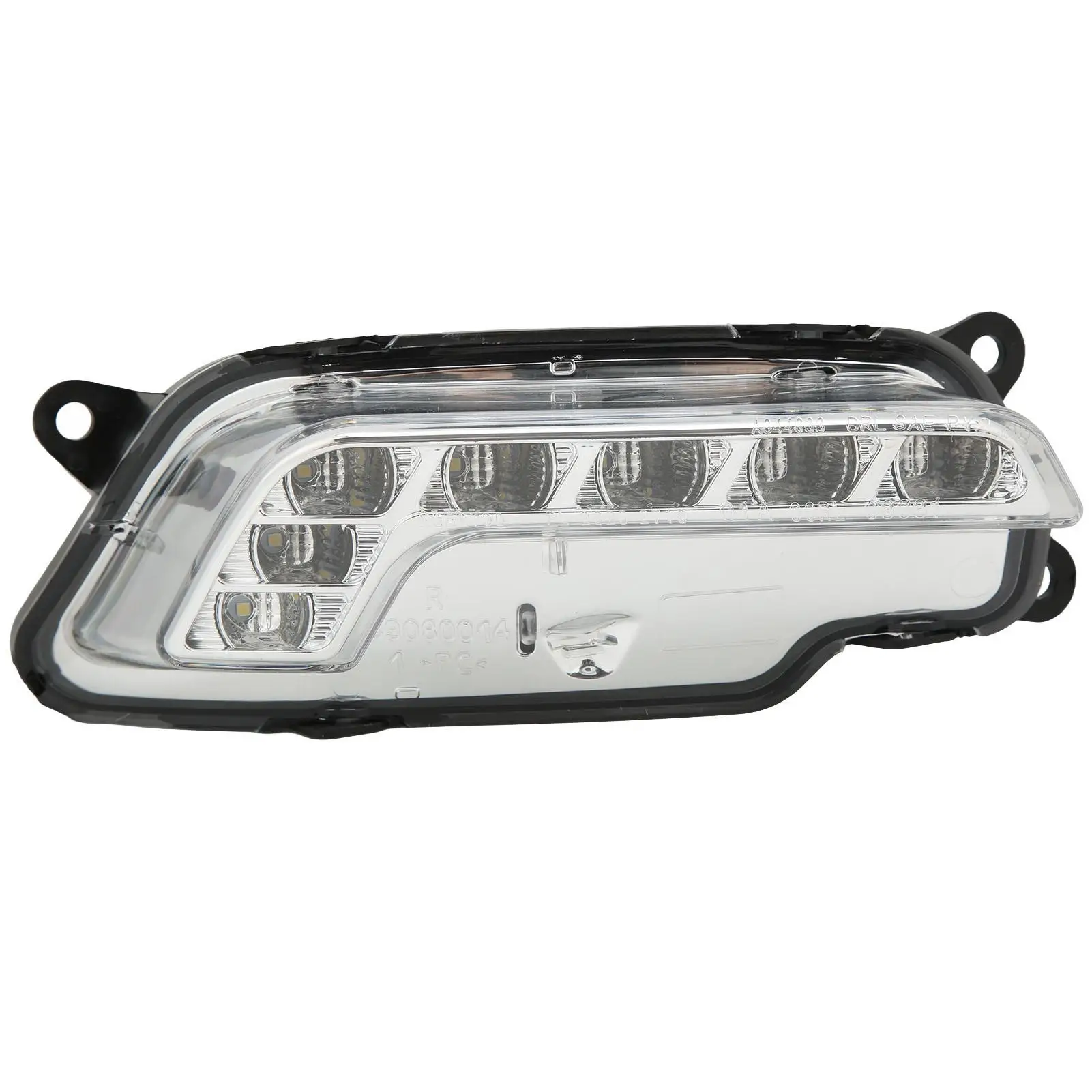 مجموعة مصابيح الضباب، متانة طويلة، مقاومة للماء، استبدال مباشر لتبديد الحرارة، مصابيح ضباب DRL، مبيت ABS للسيارات #1