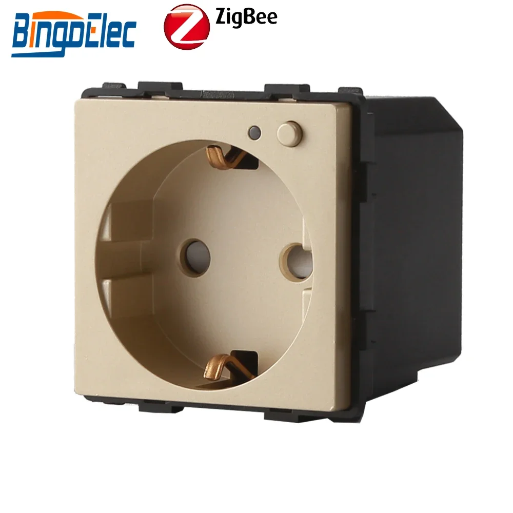 EU Stanndard Zigbee Sockets Part Eletrical Outlet 220V Smart Socket Bingoelec Wall Outlets smart life