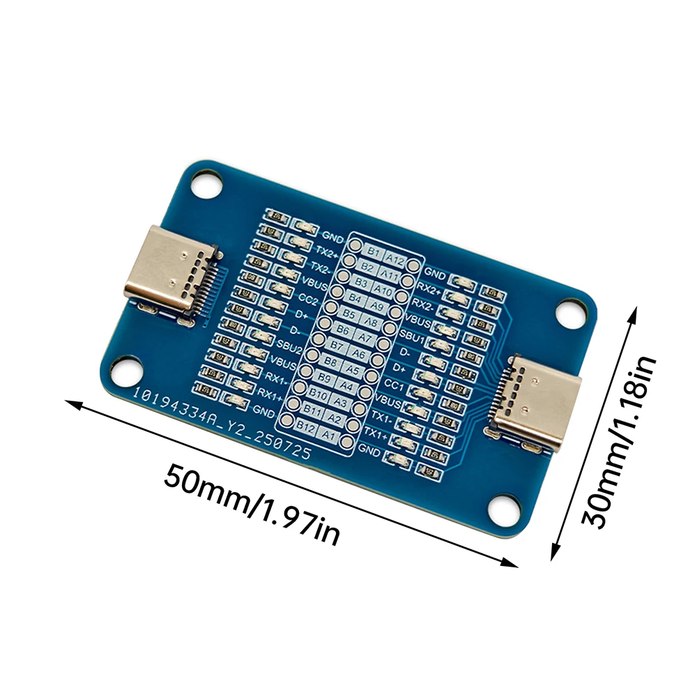 Dual Typ-C Schnellladekabel Inspektionsplatine für iPhone Android Telefon Kabel Sequenz Tester Elektronik Kit