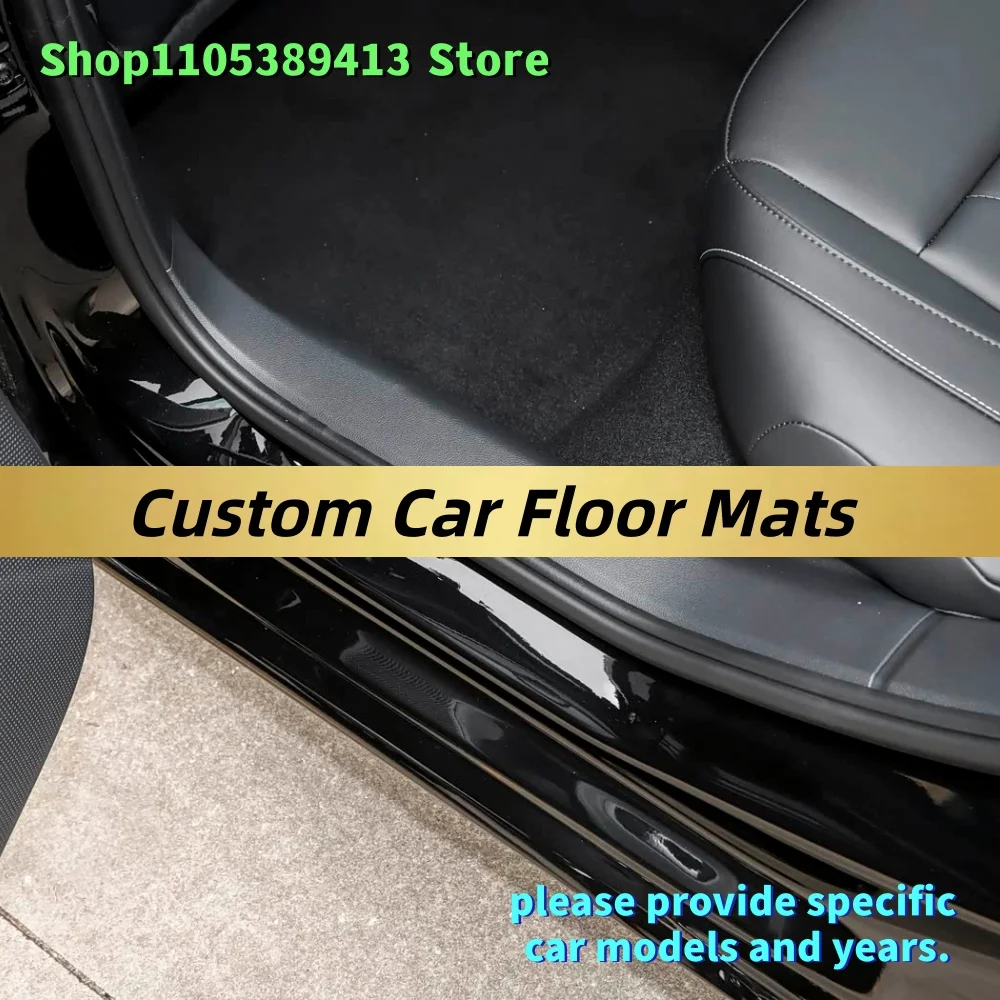 

Artificial leather Custom Car Floor Mats For Toyota Hilux 2015 2014 2013 2012 2011 2010 2009 Car Mat Accessories Mats Carpets