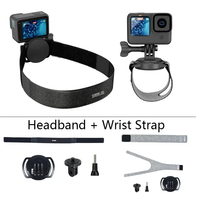 Universal Magnetic Suction Headband Adjustable Head Strap for Insta360 X3/DJI Pocket 3/Action 5 Pro 4 3/Gopro Camera Accessories