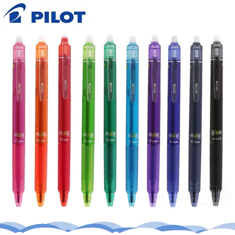 Erasable Pilot FriXion Gel Pen, Papelaria Estudante, Escrita Escritório, Desenho, De Volta às Aulas, LFK-23EF, 0.5mm, 1Pc