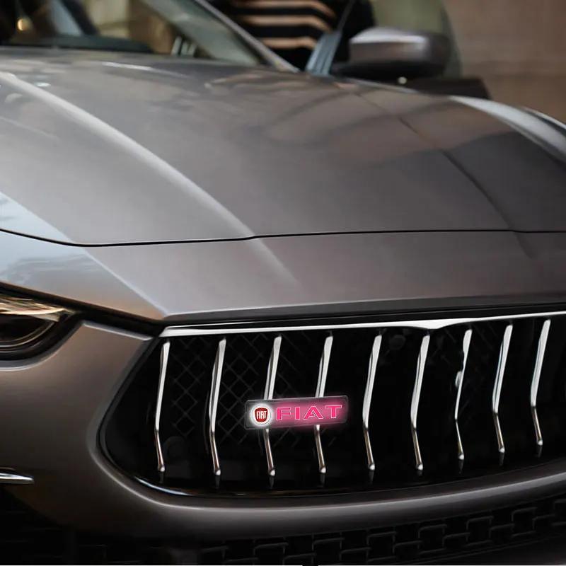 Передняя крышка автомобиля, решетка, лампа, эмблема, декоративное освещение, светодиодная эмблема, значок для FIAT Grande Stilo Freemont Punto Astra Bravo Ducato