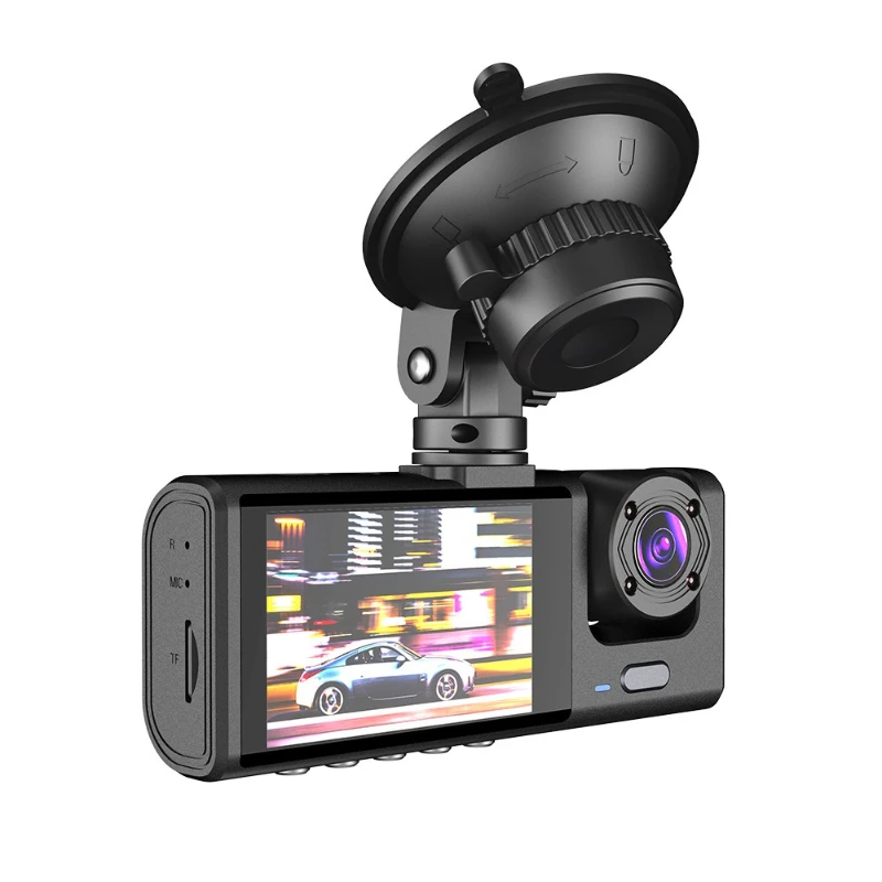 

Three recording night vision wide-angle high definition car WIFI vehicle monitoring